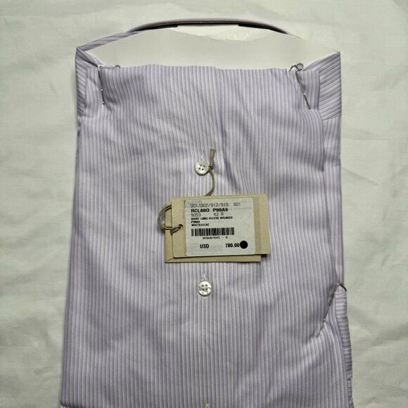 NWT Brioni Brunico Dress Shirt 42R – In Plastic, $780 Retail - Picture 4 of 6